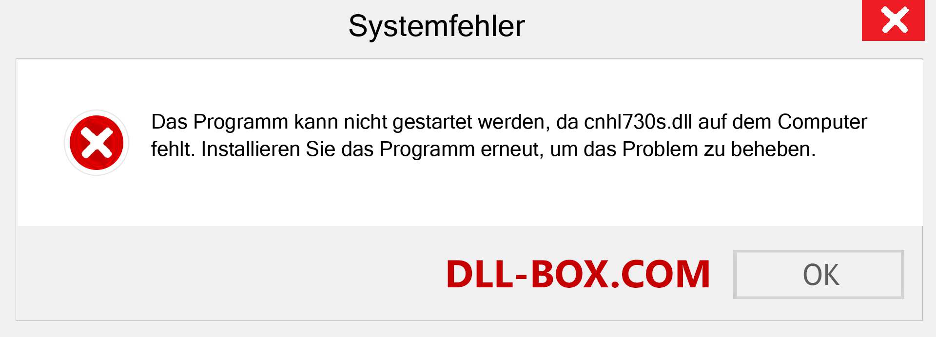 cnhl730s.dll-Datei fehlt?. Download für Windows 7, 8, 10 - Fix cnhl730s dll Missing Error unter Windows, Fotos, Bildern