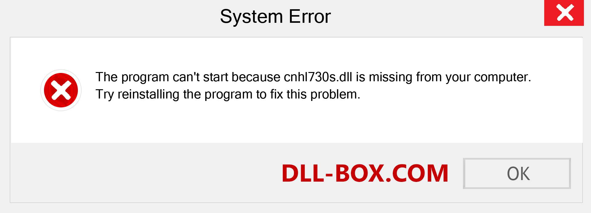  cnhl730s.dll file is missing?. Download for Windows 7, 8, 10 - Fix  cnhl730s dll Missing Error on Windows, photos, images