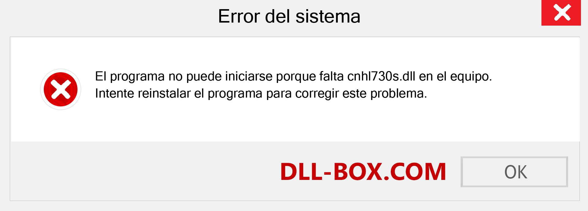 ¿Falta el archivo cnhl730s.dll ?. Descargar para Windows 7, 8, 10 - Corregir cnhl730s dll Missing Error en Windows, fotos, imágenes